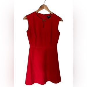 Valentines red dress zipper back sleeveless size 2P Easter